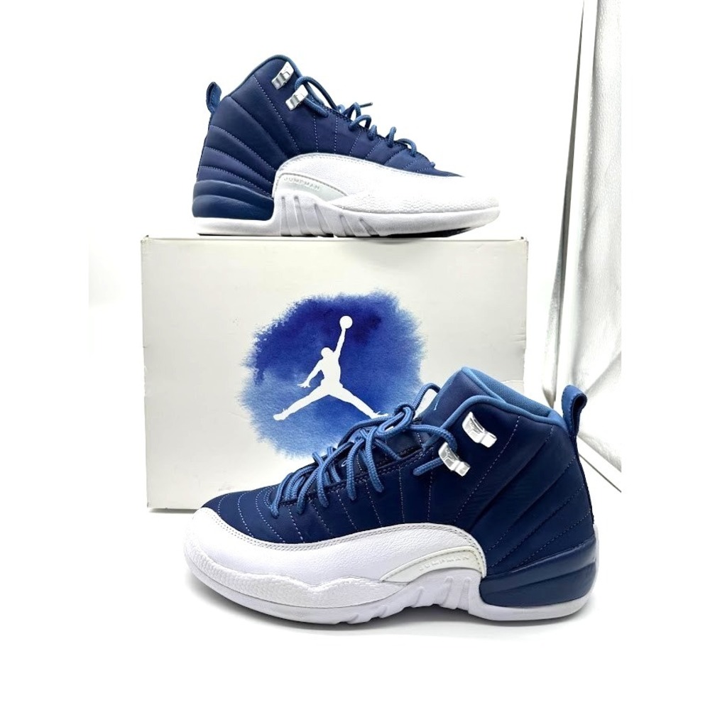 Nike Air Jordan 12 Retro SE GS Stone Blue/Legend Blue‎ 2020 Size 7Y DB5595-404